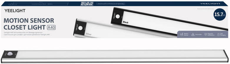 Svítidlo Yeelight Motion Sensor Closet Light A40 stříbrné Svítidlo Yeelight Motion Sensor Closet Light A40 stříbrné