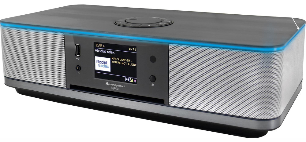 Internetový radiopřijímač s DAB+ Soundmaster ICD2023SW černý/stříbrný