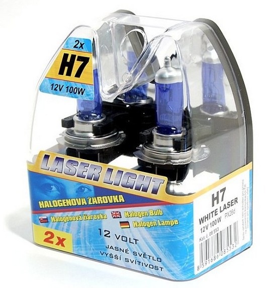 Autožárovka Compass 12 V H7 100W WHITE LASER 2 ks