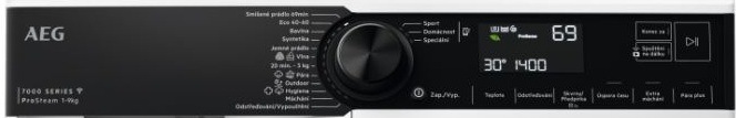 Pračka AEG ProSteam® 7000 LFR73942CC bílá Ovládací panel pračky AEG LFR73942CC 7000 ProSteam