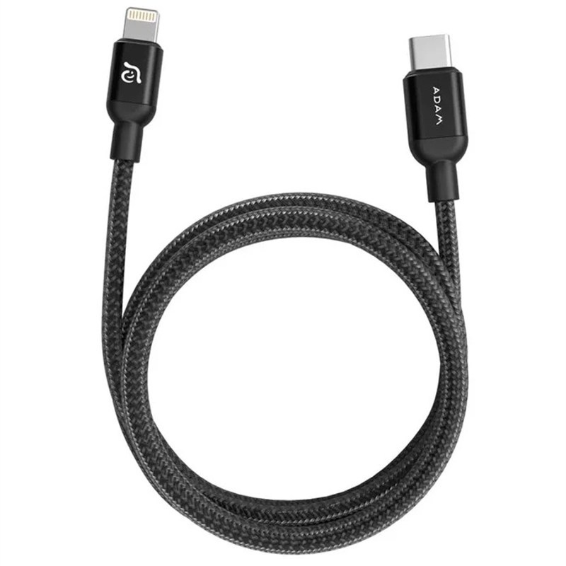 Kabel ADAM Elements AE PeAk II C300B USB-C/Lightning, 0,3 m černý