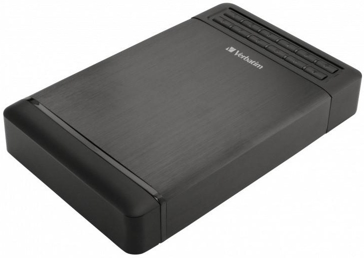 Box na HDD Verbatim Secure externí box pro 3,5" HDD SATA, USB 3.1