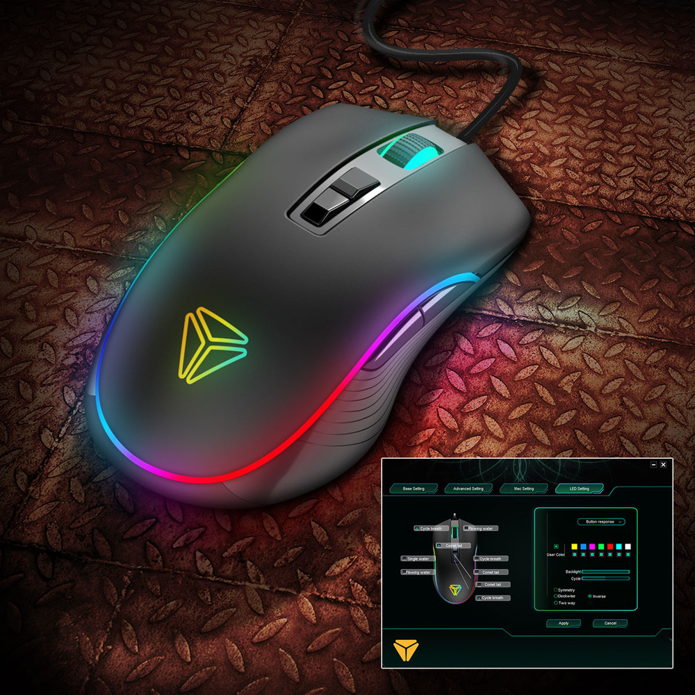 Myš YENKEE YMS 3027 Shadow RGB USB černá YENKEE YMS 3027 Shadow RGB
