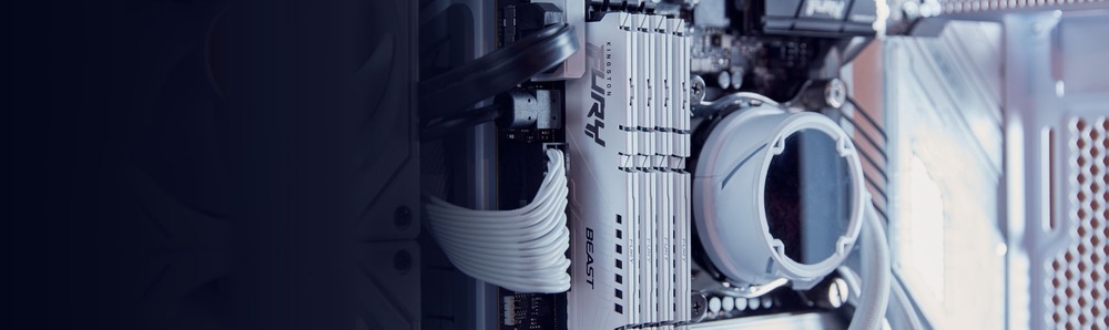 Operační paměť Kingston FURY Beast White XMP 16GB DDR5 5600MHz CL40 DIMM Kingston FURY Beast White 16 GB