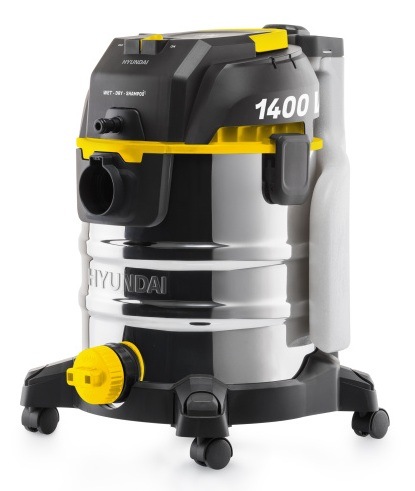 Nerezový víceúčelový vysavač Hyundai VC5850 s příkonem 1400 W bez příslušenství