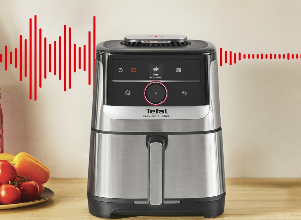 Fritéza horkovzdušná Tefal EY572DE1 Easy Fry Smart&Silence 5 l na kuchyňské lince