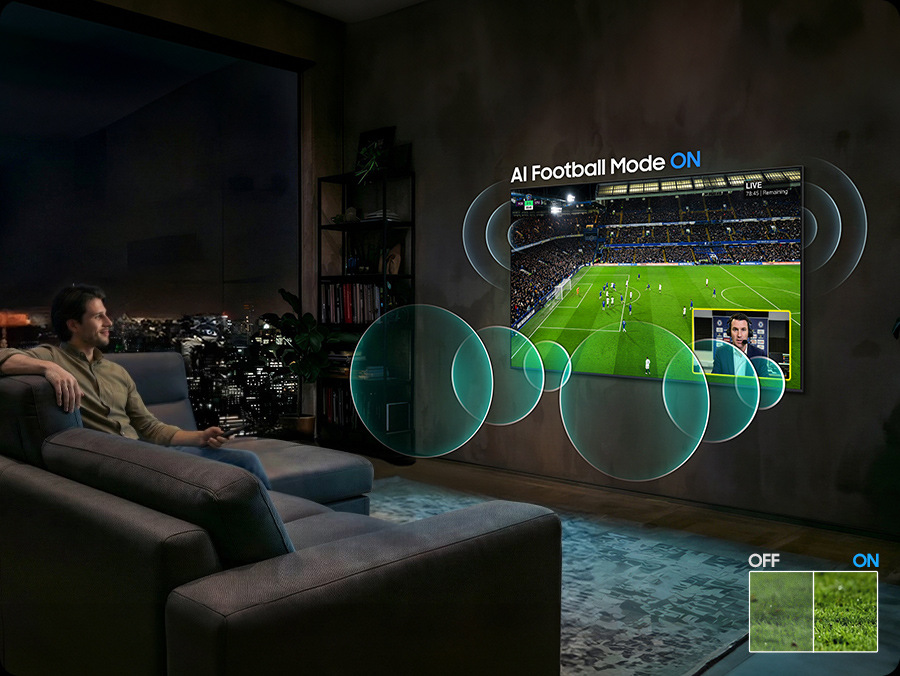 Televize Samsung sledování sportu zvuk