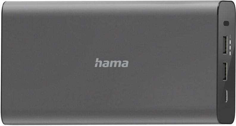 Powerbanka Hama 26800 mAh, Power Delivery 60 W šedá