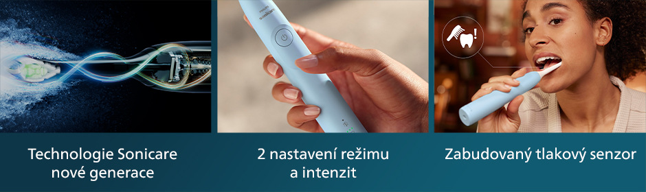Zubní kartáček Philips Sonicare 5300 HX7106/01 modrý Zubní kartáček Philips HX7108/01 Sonicare 5300