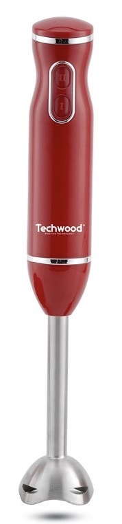 Ponorný mixér Techwood s příkonem 600 W, červená barva
