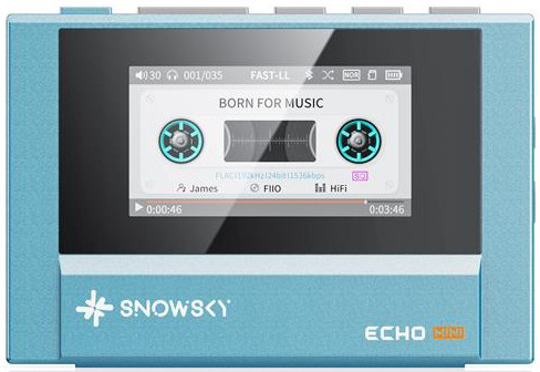 Digitální přehrávač FiiO SNOWSKY Echo Mini, modrý