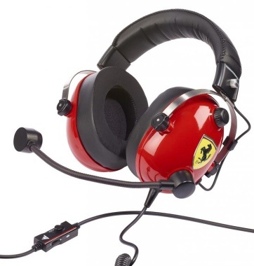 Headset Thrustmaster T.Racing Scuderia Ferrari Edition černý/červený