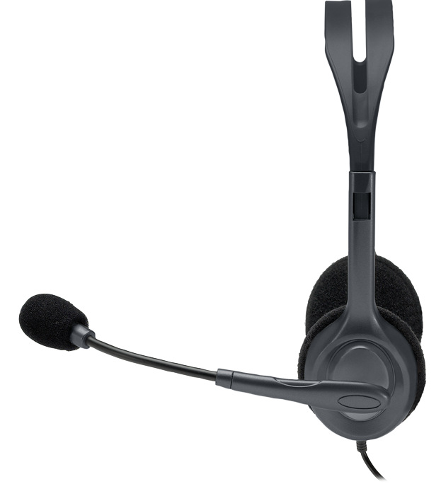 Headset Logitech H111 šedý