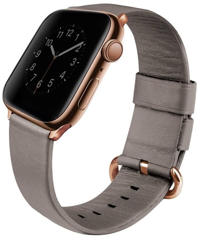 Řemínek Uniq Mondain na Apple Watch 42/44/45/49mm šedý
