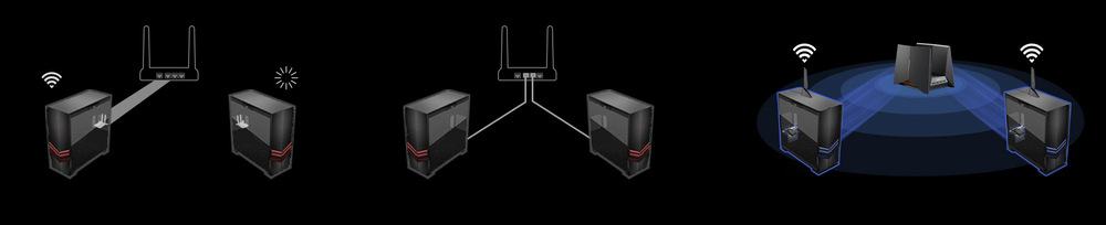 Wi-Fi adaptér TP-Link Archer TBE553E BE9300 černý Třípásmový režim umožňuje až 9,3 Gb/s pro streamování, hraní a rychlý přenos dat