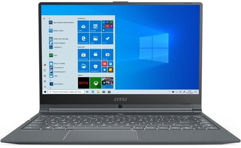 Notebook MSI Modern 14 A10M-472CZ šedý