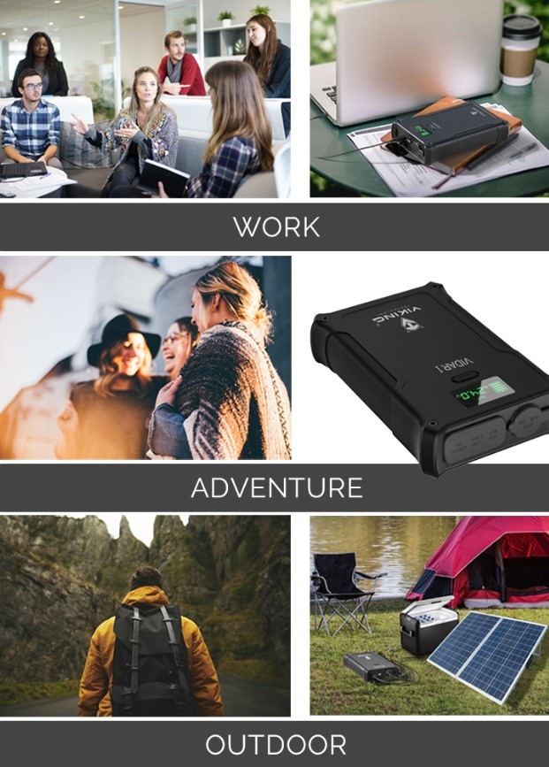 Powerbanka Viking VIDAR I, 36000 mAh černá