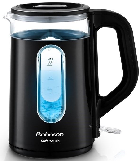 Rychlovarná konvice Rohnson R-7507 Safe Touch černá/sklo