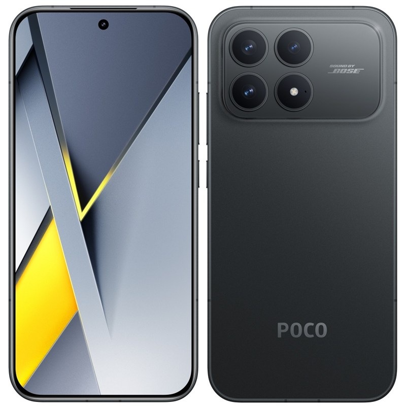 Smartphone POCO F8 Pro 5G, 12 GB / 256 GB, černá barva.