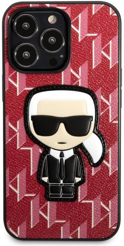 Kryt na mobil Karl Lagerfeld Monogram Ikonik na Apple iPhone 13 Pro červený