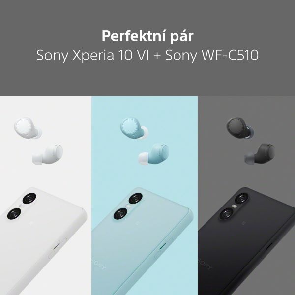 Sluchátka Sony WF-C510 černá Sluchátka Sony WF-C510 - černá, perfektní pár Sony Xperia 10 VI