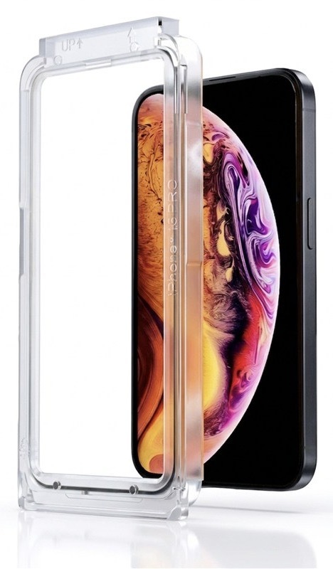 Tvrzené sklo WG na Apple iPhone 13, 13 Pro, 14, 16e a 17e, černá a průhledná barva