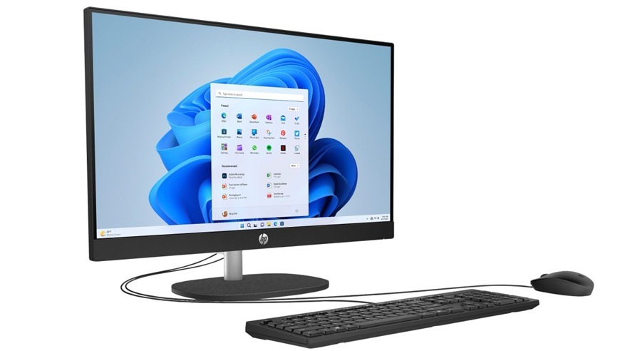 Počítač All In One HP 24-cr0023nc + Game Pass předplatné na 2 měsíce bílý Detail obrázku počítače.