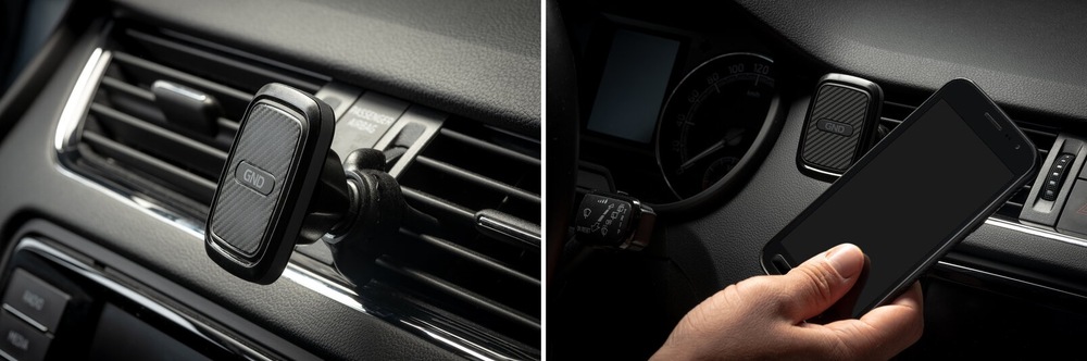 Držák na mobil GND magnetický černý/stříbrný GND MH07