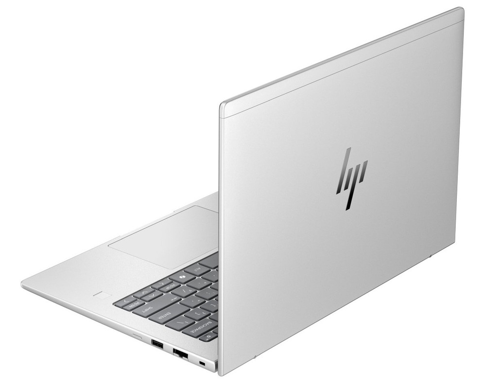 Notebook HP Elitebook 6 G1i 14" stříbrný Otevřený notebook HP Elitebook 6 G1i 14" zezadu