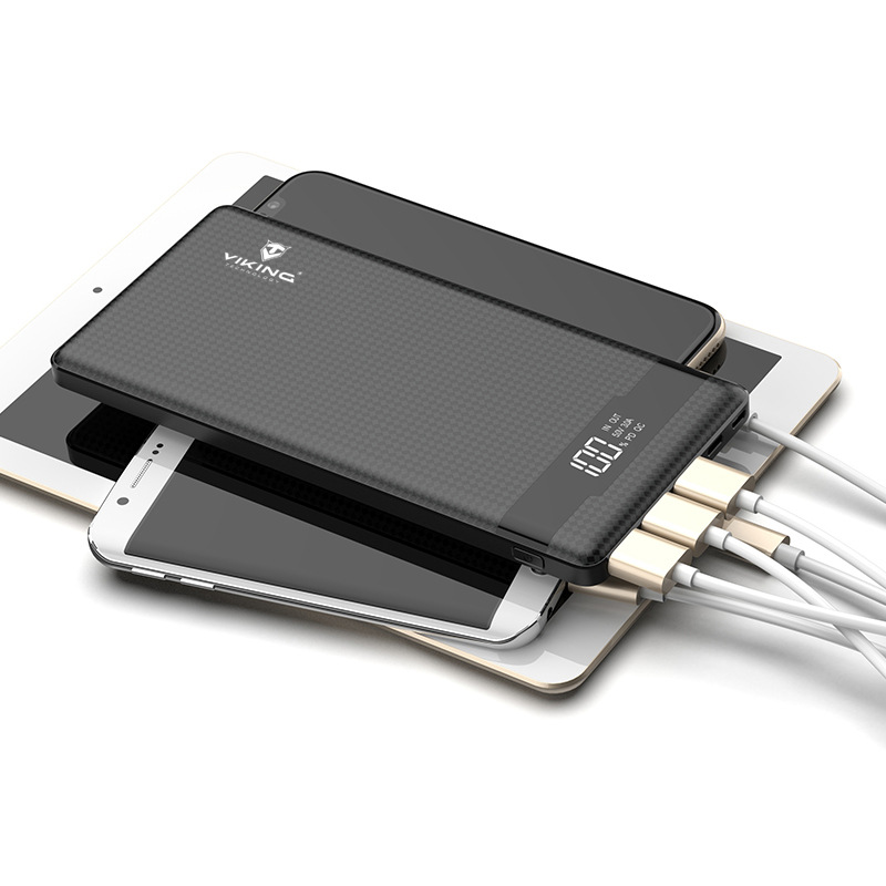 Powerbanka Viking 20000 mAh, QC 3.0, USB-C, Lightning černá Powerbanka Viking 20000 mAh, QC 3.0, USB-C, Lightning černá
