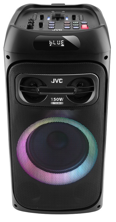 Černý party reproduktor JVC XS-EP514B se světelnými efekty