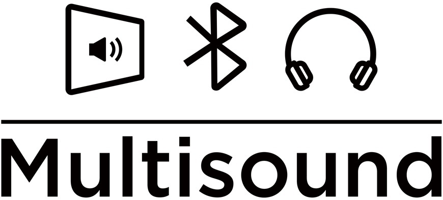 Funkce Multisound umožňuje současné přehrávání zvuku z televizoru TCL 50Q6C i Bluetooth sluchátek s nezávislým nastavením hlasitosti pro oba výstupy.
