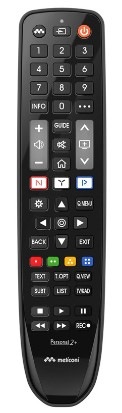 Dálkový ovladač Meliconi Gumbody Personal 2+ pro LG černý