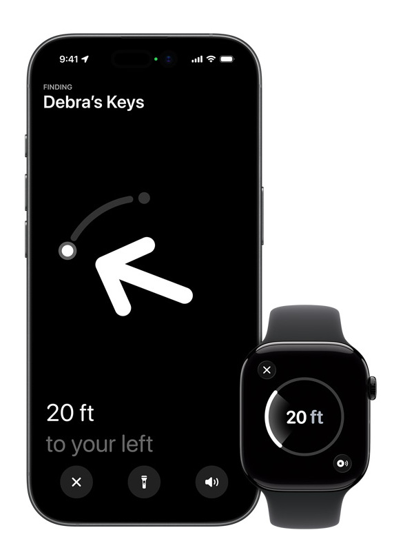 Apple AirTag (2. generace) podporuje přesnější vyhledávání prostřednictvím technologie UWB