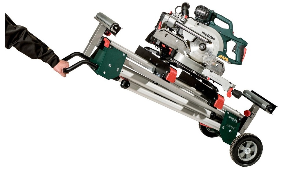 Stůl pro pily Metabo KSU 401 629006000 Stůl pro pily Metabo KSU 401 629006000 poskytuje výsuvné dosedací plochy s kolečky