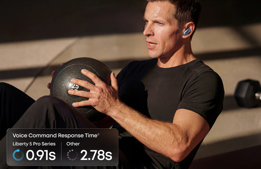 Anker soundcore Liberty 5 Pro podporují okamžité hlasové povely
