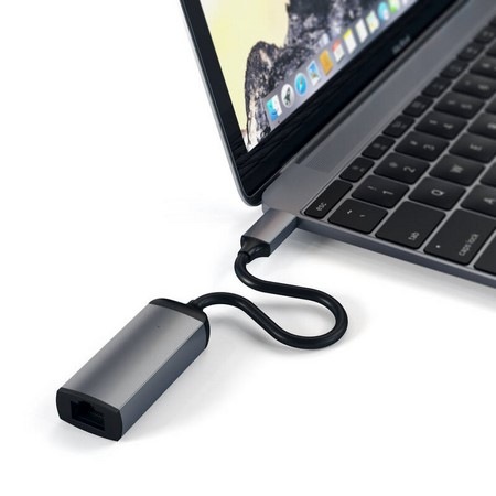 Síťová karta Satechi Aluminium USB-C/RJ45 šedý