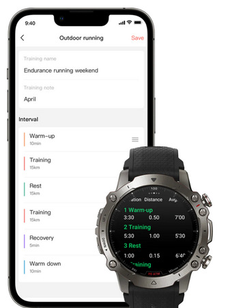 Chytré hodinky Amazfit Falcon černé