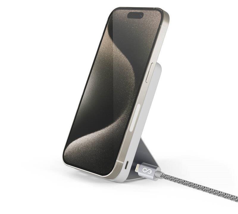 Powerbanka Epico Mag+ Stand 7000mAh bílá Powerbank Epico Mag+ 7 000mAh, stojánek + kabel USB-C/USB-A - bílá