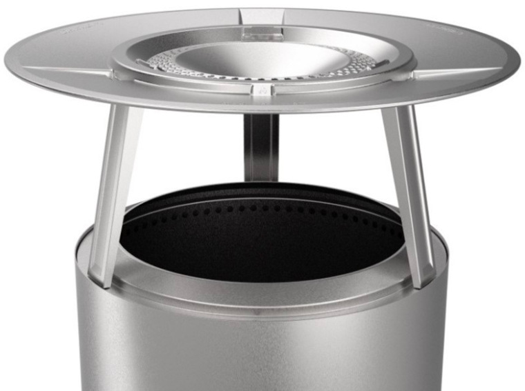 Deflektor tepla Solo Stove Bonfire z nerezové oceli pro bezkouřové ohniště Bonfire s rozptylovým diskem