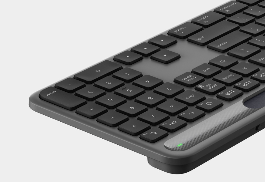 Klávesnice Logitech Signature Slim Solar+, CZ/SK layuot šedá