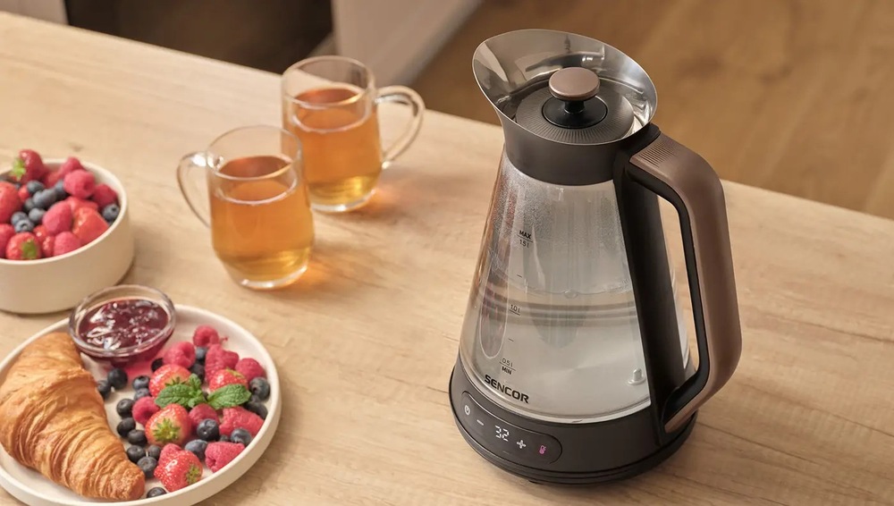 Rychlovarná konvice Sencor SWK 1595BK, 1,5 l sklo Bezpečnost při každém použití