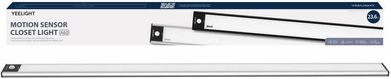 Svítidlo Yeelight Motion Sensor Closet Light A60 stříbrné Svítidlo Yeelight Motion Sensor Closet Light A60 stříbrné