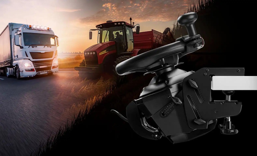 Thrustmaster T128 Farming Pack – sada volantu a pedálů T128 + SimTask Farming Kit – Xbox/PC
