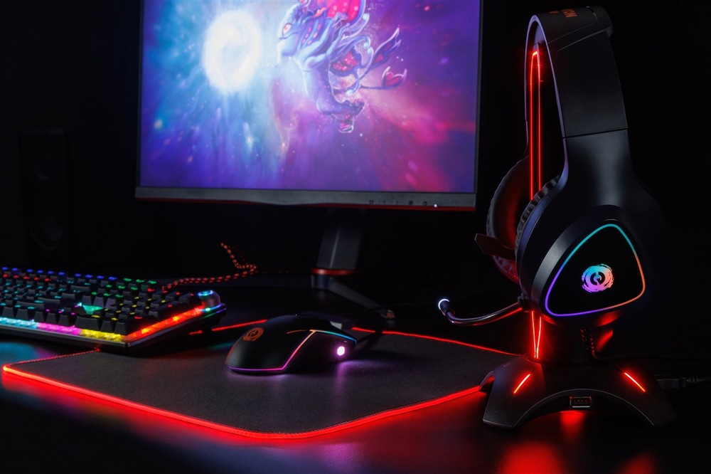 Headset Canyon Shadder GH-6, RGB podsvícení, USB + 3,5mm jack, 2m kabel černý Canyon Shadder GH-6