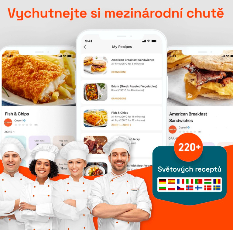 Fritéza horkovzdušná Cosori TF101S Dual Blaze TwinFry, 10 l