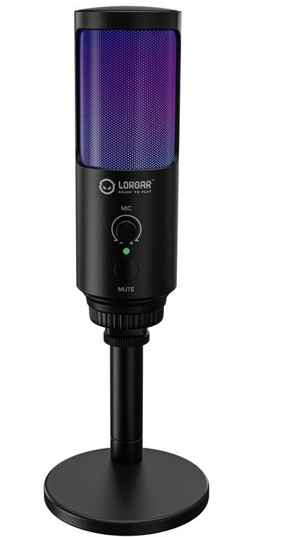 Mikrofon Lorgar SMP40 RGB - černá barva