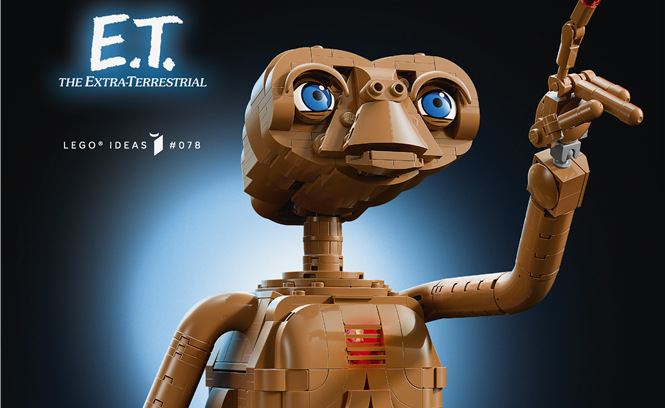 Stavebnice LEGO® Ideas 21370 E.T. the Extra-Terrestrial Díky 1 226 dílkům a výrazným rozměrům se E.T. stane působivou dekorací i kreativním dárkem.