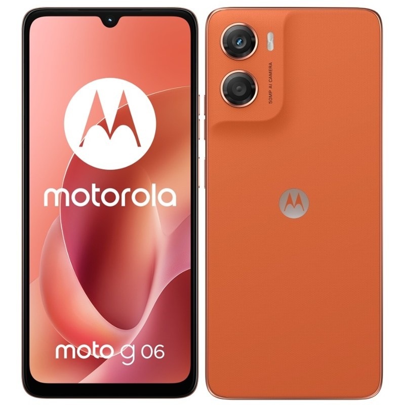 Motorola Moto G06, oranžová barva