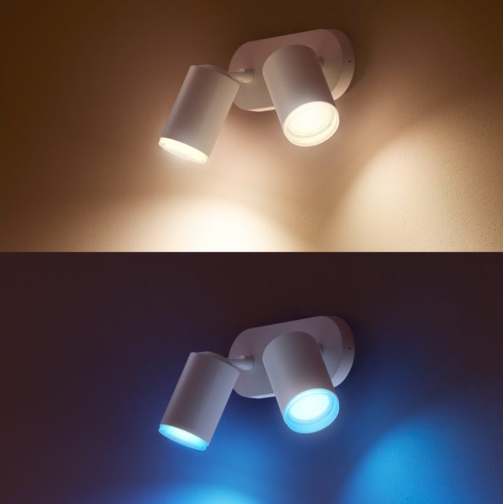 Bodové svítidlo Philips Hue Fugato White and Color Ambiance 2 Spot bílé Bodové svítidlo Philips Hue Fugato White and Color Ambiance 2 Spot bílé